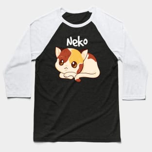 Kawaii Cat Shirt Japanese Manga Anime Gift Neko Baseball T-Shirt